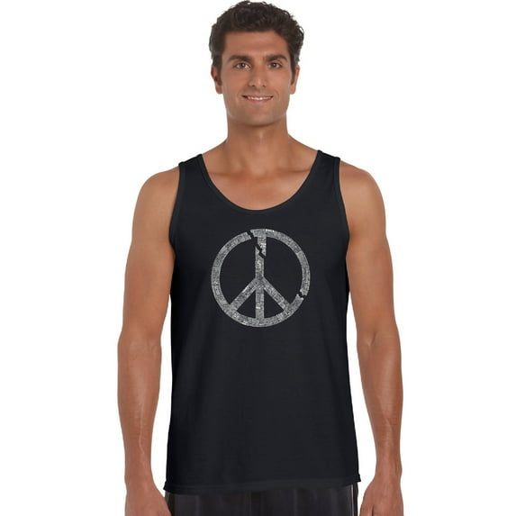 LA Pop Art Men's Word Art Tank Top - EVERY MAJOR WORLD CONFLICT SINCE 1770