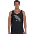 thumbnail image 1 of LA Pop Art Men's Word Art Tank Top - Edgar Allen Poe's The Raven, 1 of 2
