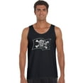 thumbnail image 1 of LA Pop Art Men's Word Art Tank Top - FAMOUS PIRATE CAPTAINS AND SHIPS, 1 of 2