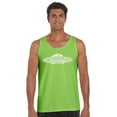 thumbnail image 1 of LA Pop Art Men's Word Art Tank Top - Flying Saucer UFO, 1 of 2