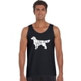 thumbnail image 1 of LA Pop Art Men's Word Art Tank Top - Golden Retreiver, 1 of 2