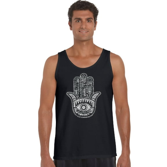 LA Pop Art Men's Word Art Tank Top - Hamsa