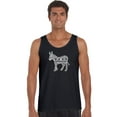 thumbnail image 1 of LA Pop Art Men's Word Art Tank Top - I Vote Democrat, 1 of 2