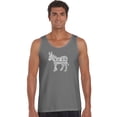 thumbnail image 1 of LA Pop Art Men's Word Art Tank Top - I Vote Democrat, 1 of 2