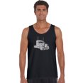 thumbnail image 1 of LA Pop Art Men's Word Art Tank Top - KEEP ON TRUCKIN', 1 of 2