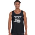 thumbnail image 1 of LA Pop Art Men's Word Art Tank Top - King of Spades, 1 of 2