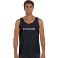 thumbnail image 1 of LA Pop Art Men's Word Art Tank Top - LONDON NEIGHBORHOODS, 1 of 2