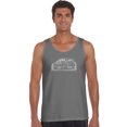 thumbnail image 1 of LA Pop Art Men's Word Art Tank Top - Legendary Mobsters, 1 of 2