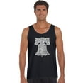 thumbnail image 1 of LA Pop Art Men's Word Art Tank Top - Liberty Bell, 1 of 2