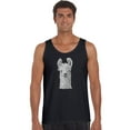 thumbnail image 1 of LA Pop Art Men's Word Art Tank Top - Llama, 1 of 2