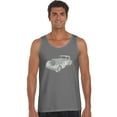 thumbnail image 1 of LA Pop Art Men's Word Art Tank Top - Mobsters, 1 of 2