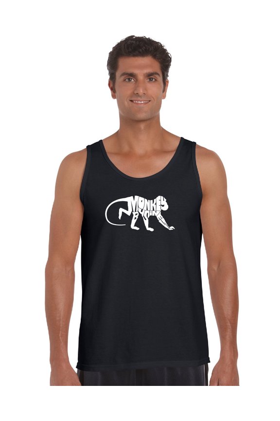 Men's Word Art Tank Top - Monkey Business