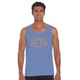thumbnail image 1 of LA Pop Art Men's Word Art Tank Top - Namaste, 1 of 2