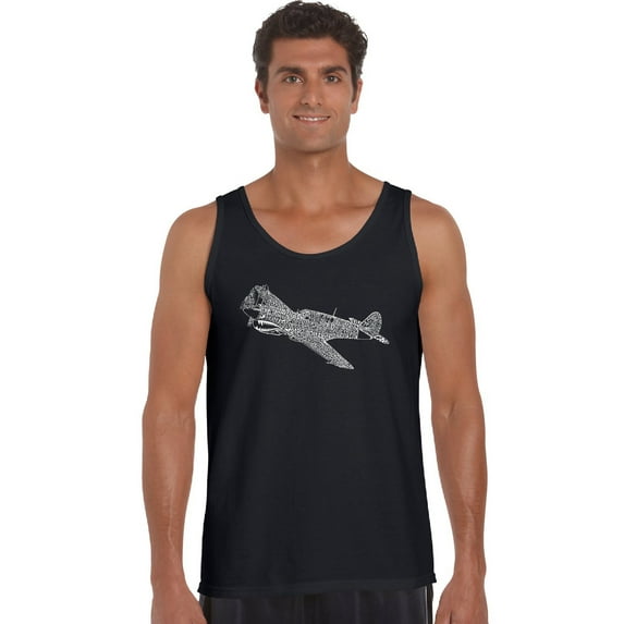 LA Pop Art Men's Word Art Tank Top - P40