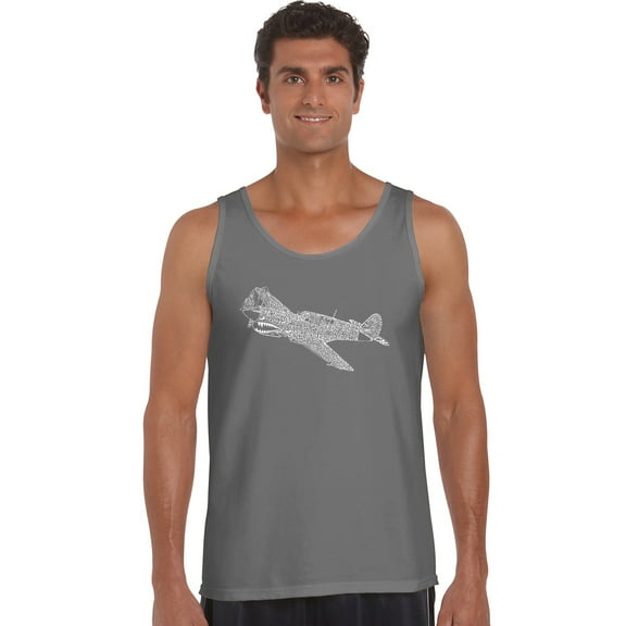 LA Pop Art Men's Word Art Tank Top - P40