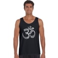 thumbnail image 1 of LA Pop Art Men's Word Art Tank Top - Poses OM, 1 of 2