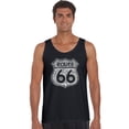 thumbnail image 1 of LA Pop Art Men's Word Art Tank Top - Route 66 - Life is a Highway, 1 of 2