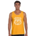 thumbnail image 1 of LA Pop Art Men's Word Art Tank Top - Route 66 - Life is a Highway, 1 of 2