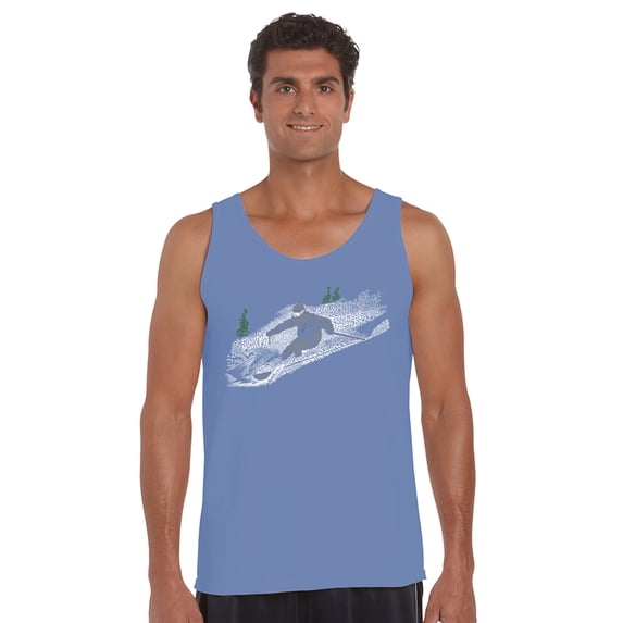 LA Pop Art Men's Word Art Tank Top - Ski