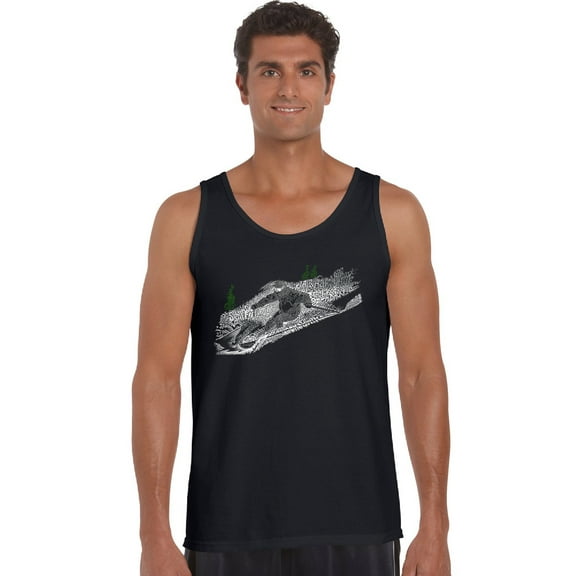 LA Pop Art Men's Word Art Tank Top - Ski