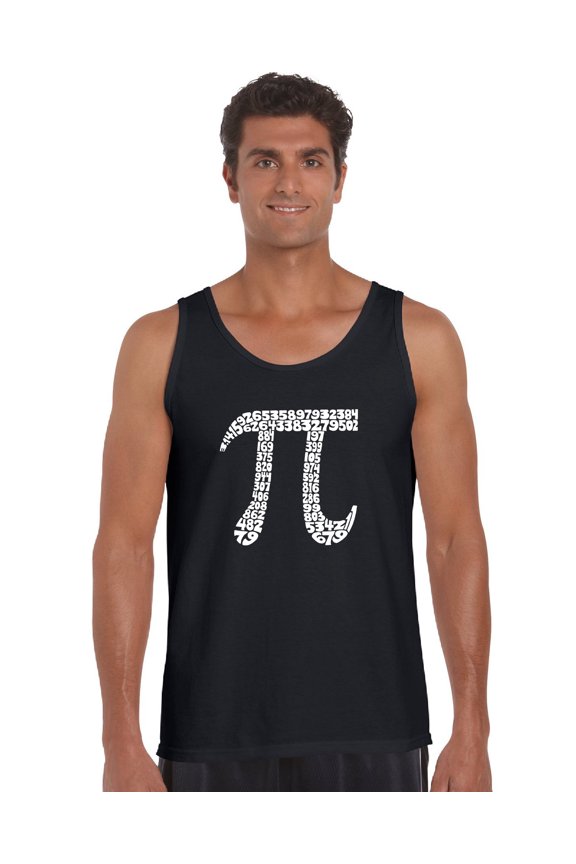 Men's Word Art Tank Top - THE FIRST 100 DIGITS OF PI