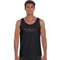 thumbnail image 1 of LA Pop Art Men's Word Art Tank Top - THE NEIGHBORHOODS OF TOKYO, 1 of 2