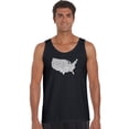 thumbnail image 1 of LA Pop Art Men's Word Art Tank Top - THE STAR SPANGLED BANNER, 1 of 2