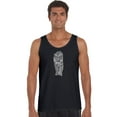thumbnail image 1 of LA Pop Art Men's Word Art Tank Top - TIGER, 1 of 2