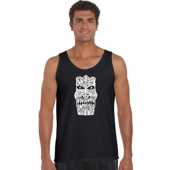 LA Pop Art Men's Word Art Tank Top - TIKI - BIG KAHUNA