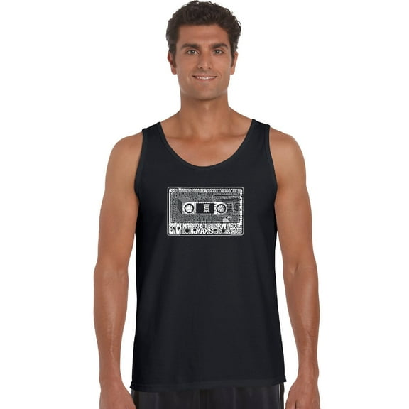 LA Pop Art Men's Word Art Tank Top - The 80's