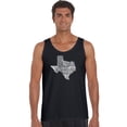 thumbnail image 1 of LA Pop Art Men's Word Art Tank Top - The Great State of Texas, 1 of 2