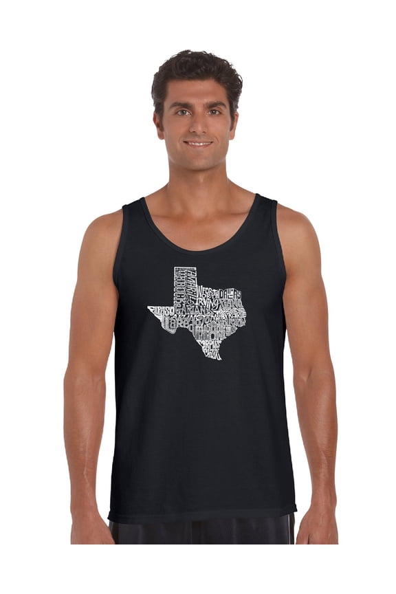 Men's Word Art Tank Top - The Great State of Texas