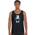 thumbnail image 1 of LA Pop Art Men's Word Art Tank Top - The Mad Hatter, 1 of 2