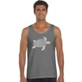 thumbnail image 1 of LA Pop Art Men's Word Art Tank Top - Turtle, 1 of 2