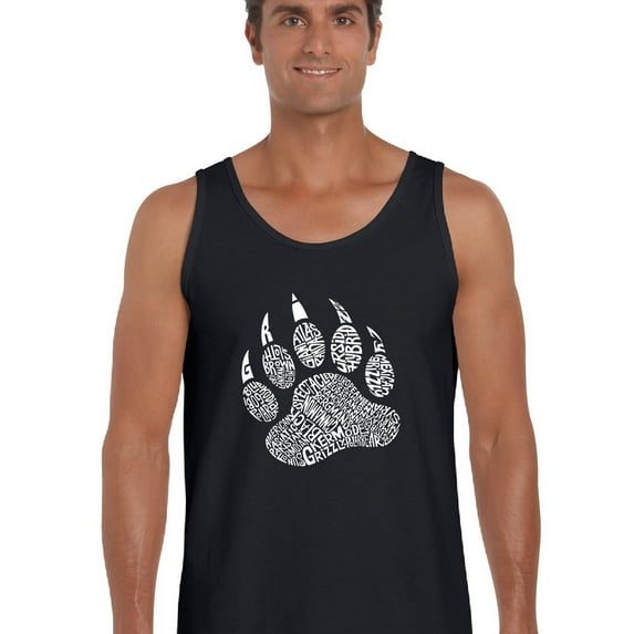 LA Pop Art Men's Word Art Tank Top - Types of Bears