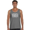 thumbnail image 1 of LA Pop Art Men's Word Art Tank Top - UNION JACK, 1 of 2