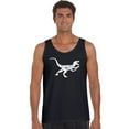 thumbnail image 1 of LA Pop Art Men's Word Art Tank Top - Velociraptor, 1 of 2