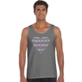 thumbnail image 1 of LA Pop Art Men's Word Art Tank Top - XOXO Heart, 1 of 2