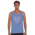 thumbnail image 1 of LA Pop Art Men's Word Art Tank Top - XOXO Heart, 1 of 2