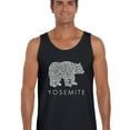 thumbnail image 1 of LA Pop Art Men's Word Art Tank Top - Yosemite Bear, 1 of 2