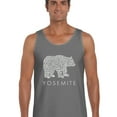 thumbnail image 1 of LA Pop Art Men's Word Art Tank Top - Yosemite Bear, 1 of 2