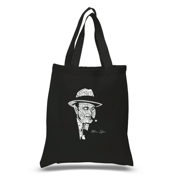 LA Pop Art Small Word Art Tote Bag - AL CAPONE-ORIGINAL GANGSTER