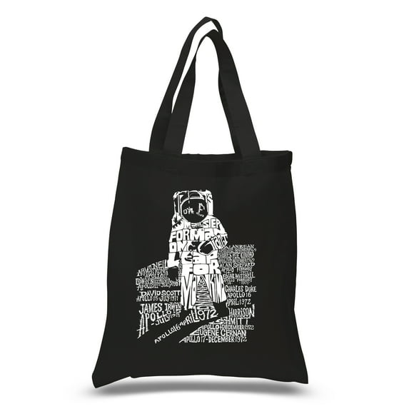 LA Pop Art Small Word Art Tote Bag - ASTRONAUT