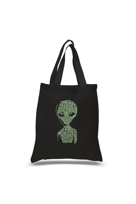 Small Word Art Tote Bag - Alien
