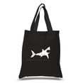 thumbnail image 1 of LA Pop Art Small Word Art Tote Bag - BITE ME, 1 of 2