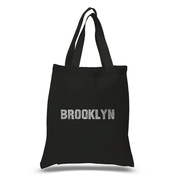 LA Pop Art Small Word Art Tote Bag - BROOKLYN NEIGHBORHOODS