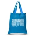 thumbnail image 1 of LA Pop Art Small Word Art Tote Bag - Brooklyn Bridge, 1 of 2