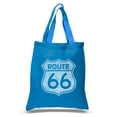 thumbnail image 1 of LA Pop Art Small Word Art Tote Bag - CITIES ALONG THE LEGENDARY ROUTE 66, 1 of 2
