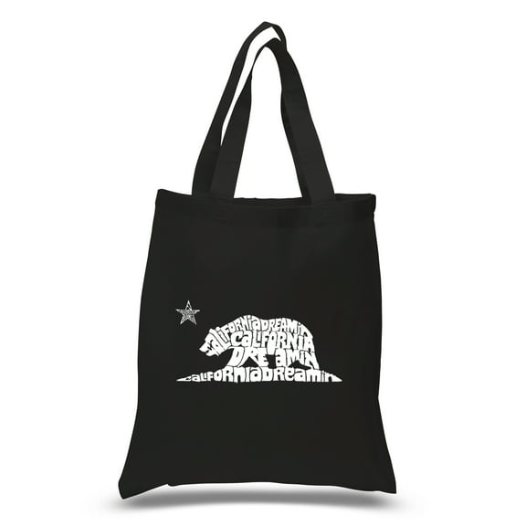 LA Pop Art Small Word Art Tote Bag - California Dreamin