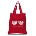 thumbnail image 1 of LA Pop Art Small Word Art Tote Bag - California Shades, 1 of 2